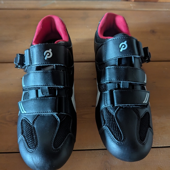 Peloton Black and Pink Cycling Shoes - Picture 1 of 5